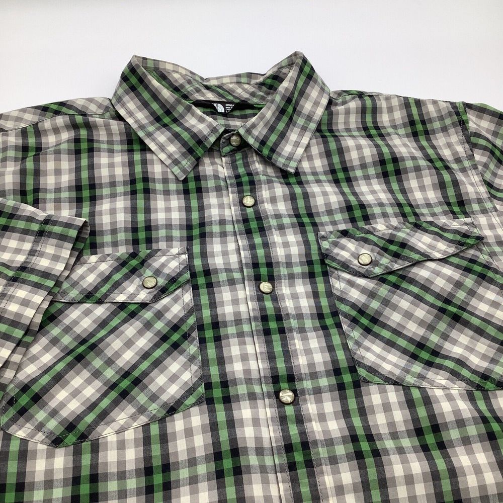 The North Face Mens Short Sleeve Pearl Snap Shirt Size Large